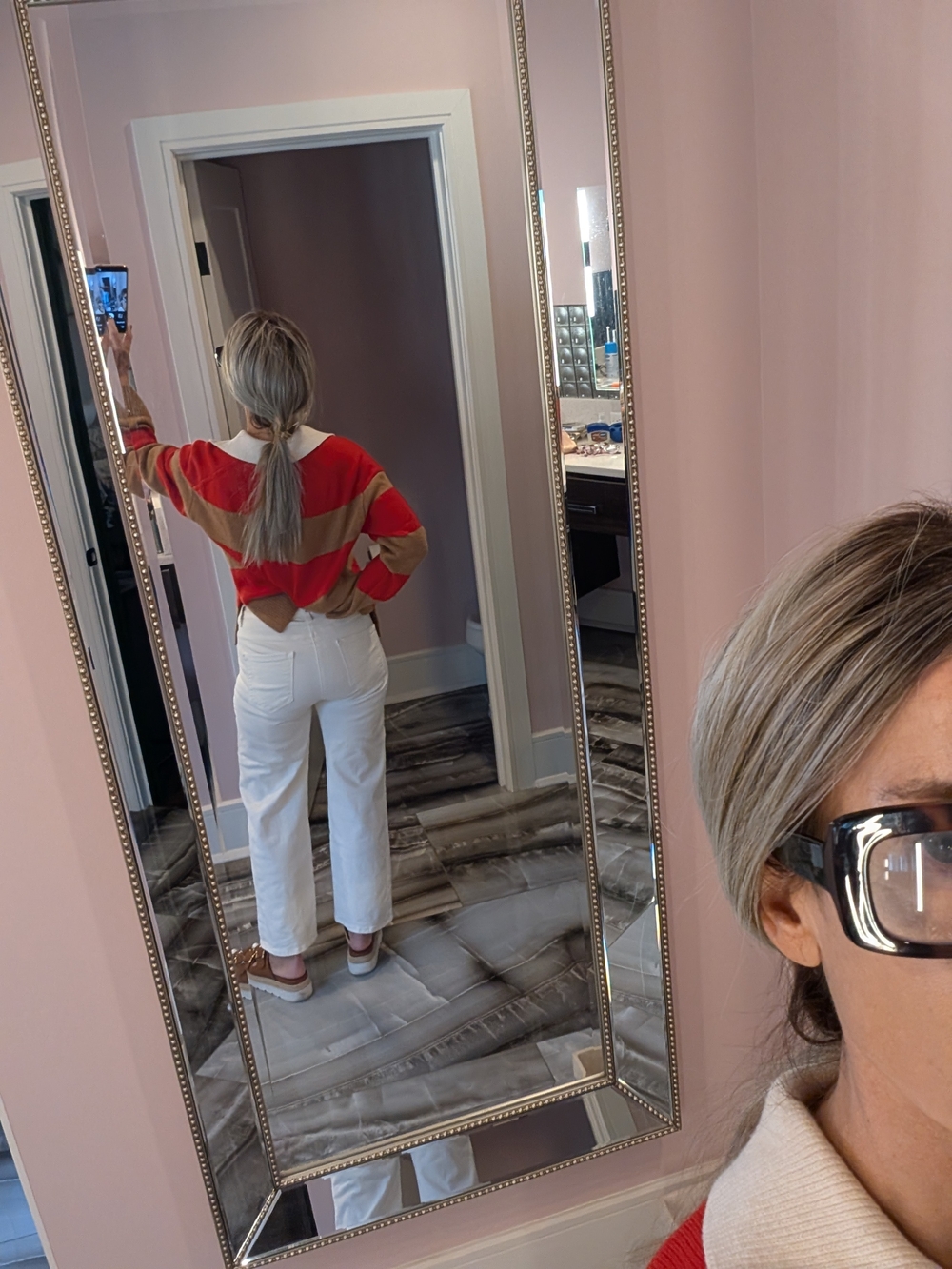 Karen Kane White Cropped Straight-Leg Jeans - Picture 5 of 5
